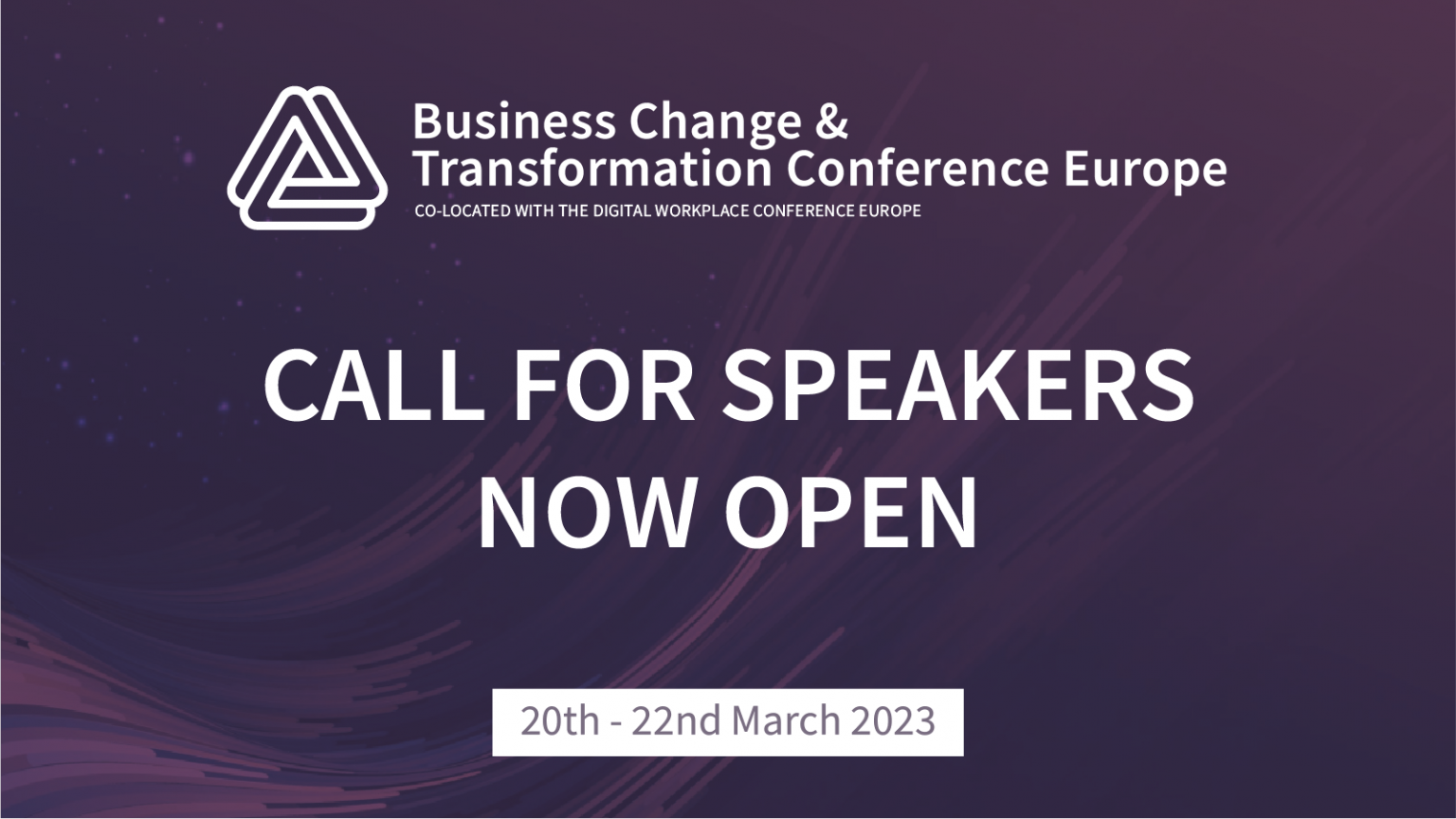 Business Change and Transformation Conference Europe 2023 will be co
